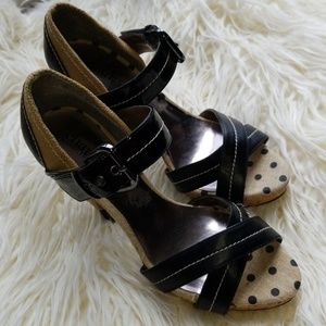 Platform ankle strap sandals
